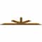 Ekena Millwork Saratoga Rough Sawn Timber Gable Bracket, Western Red Cedar, 108"W x 27"H x 2"D x 6"F, 6/12 Pitch GBW108X27X0206SAR00RWR - alternate 4